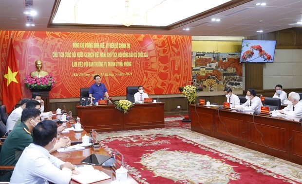 NA Chairman works with Party Committee's Standing Board of Hai Phong city hinh anh 2