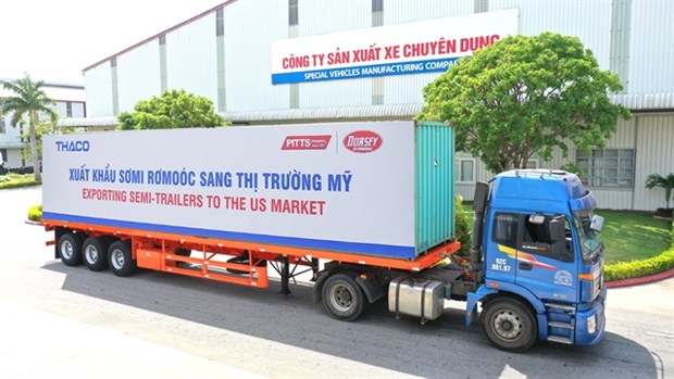 THACO exports of semi-trailers to US market gather steam hinh anh 1