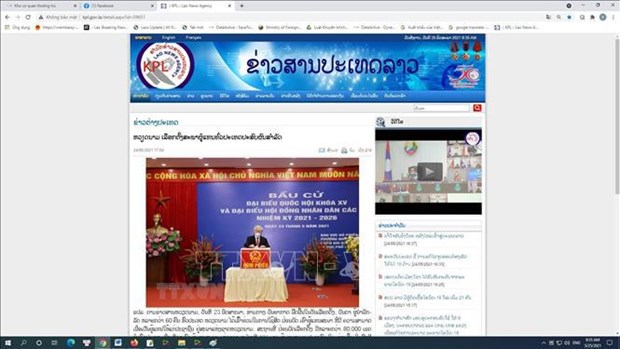 Lao newspapers spotlight success of Vietnam’s general elections hinh anh 1