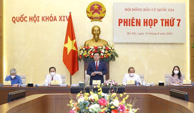 Top legislator chairs National Election Council’s seventh meeting hinh anh 1