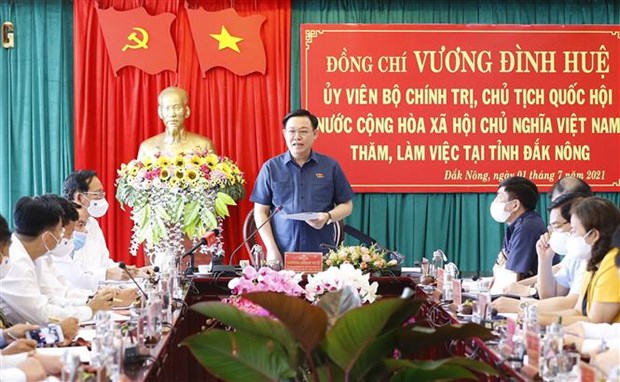 Dak Nong asked to concentrate on socio-cultural-economic development, Party building hinh anh 1