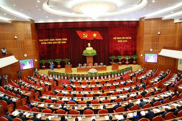 First working day of 13th Party Central Committee’s third session hinh anh 1