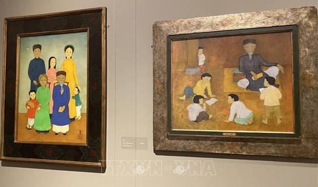 French city hosts major exhibition of late Vietnamese painter’s artworks hinh anh 1
