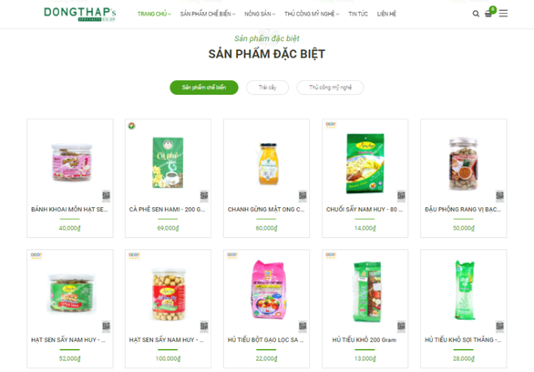 Dong Thap launches agricultural products website hinh anh 1