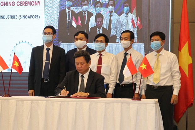 Electricity corporation, Singaporean group sign strategic cooperation agreement hinh anh 1