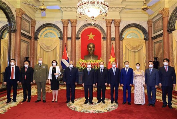 President hosts foreign ambassadors hinh anh 1
