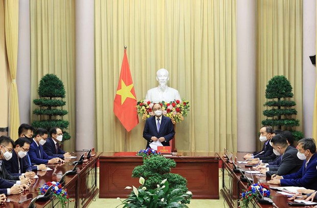 President promises favourable conditions for RoK businesses hinh anh 1