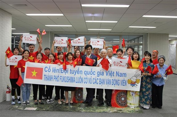 Tokyo 2020 Olympics: Fukushima leaders, residents support Vietnamese team hinh anh 1