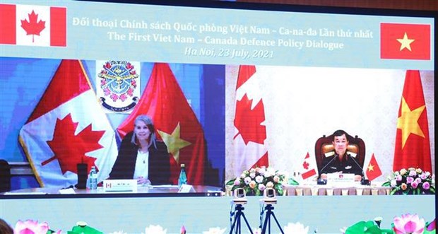 Vietnam, Canada hold first online defence policy dialogue hinh anh 1