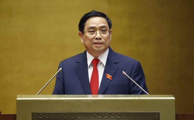 Prime Minister Pham Minh Chinh swears in at National Assembly hinh anh 1
