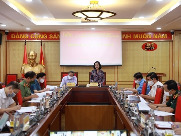 Steering Committee for making Party building project opens 1st session hinh anh 1