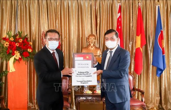 Temasek Foundation presents medical supplies to Vietnam hinh anh 1