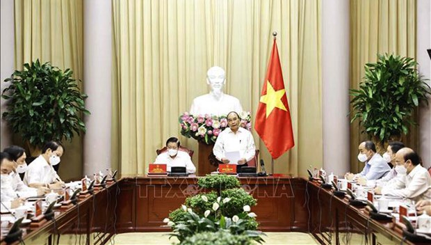 Research on rule-of-law socialist state should be more practical: President hinh anh 1