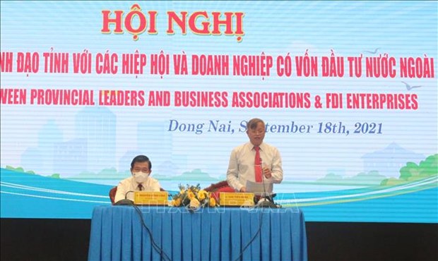 Dong Nai authorities hold dialogue with FDI firms hinh anh 1