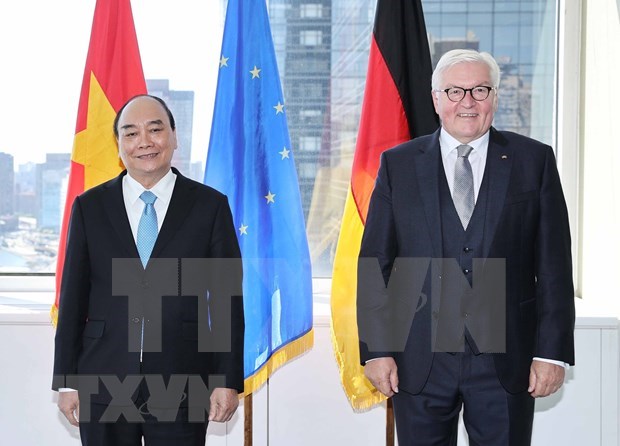 President meets German counterpart, concludes US trip hinh anh 2