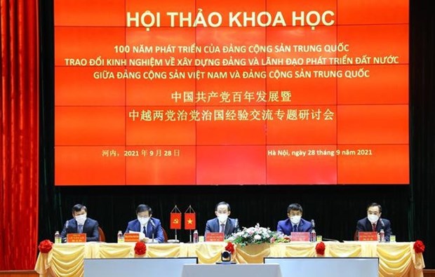 Vietnam, China share experience in Party building hinh anh 1