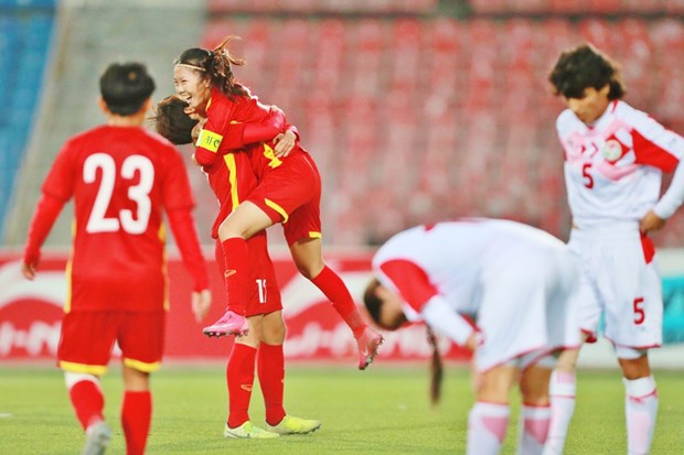 7 – 0 win over Tajikistan sends Vietnam to Women’s Asian Cup finals hinh anh 2