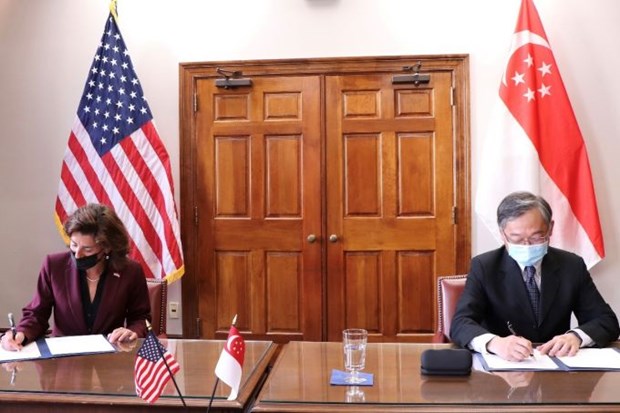 Singapore, US seal deal to implement growth and innovation partnership hinh anh 1