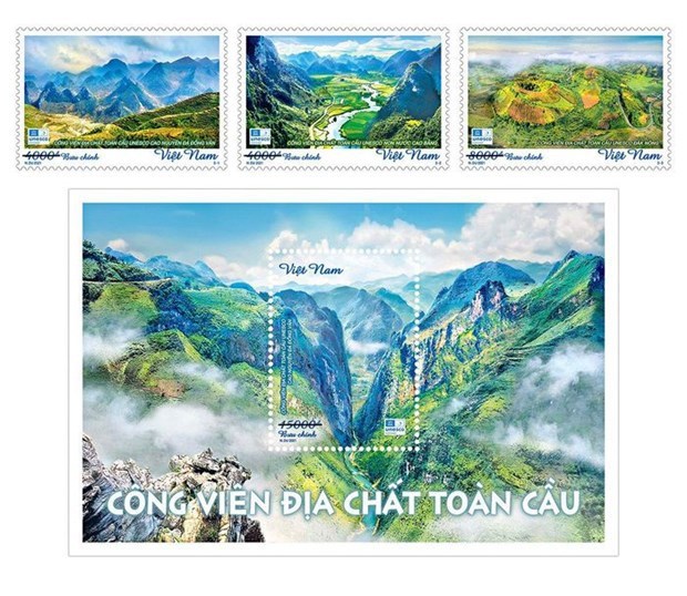 Stamp collection features global geoparks in Vietnam hinh anh 1
