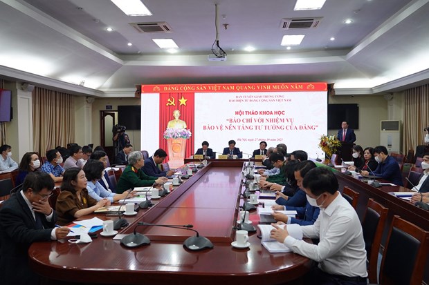 Seminar on press sector’s task of protecting Party’s ideological foundation hinh anh 1