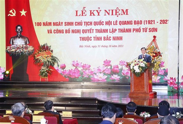 Birth centenary of late NA leader, establishment of Tu Son city announced hinh anh 2