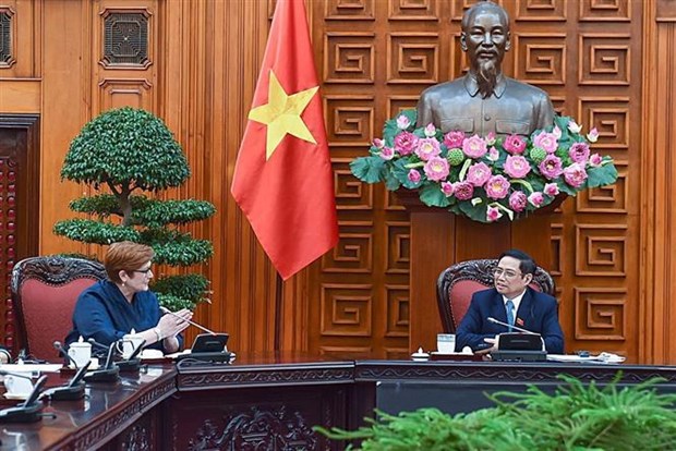 Prime Minister Pham Minh Chinh hosts Australian minister hinh anh 1