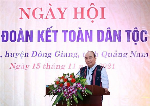 President joins Great Unity Festival in Quang Nam hinh anh 2