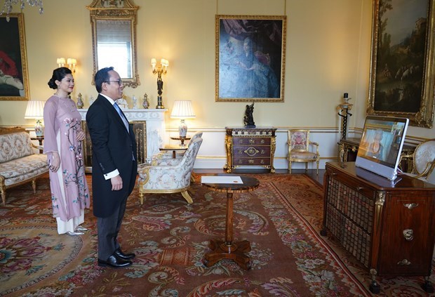 Vietnamese Ambassador presents credentials to Queen Elizabeth II hinh anh 1