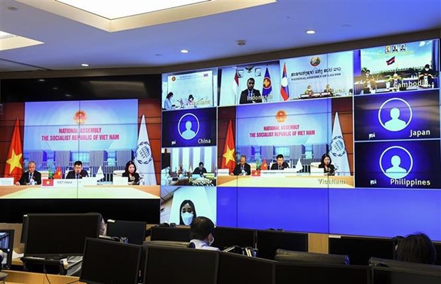 Vietnam chairs online meeting of IPU’s ASEAN+3 group hinh anh 1