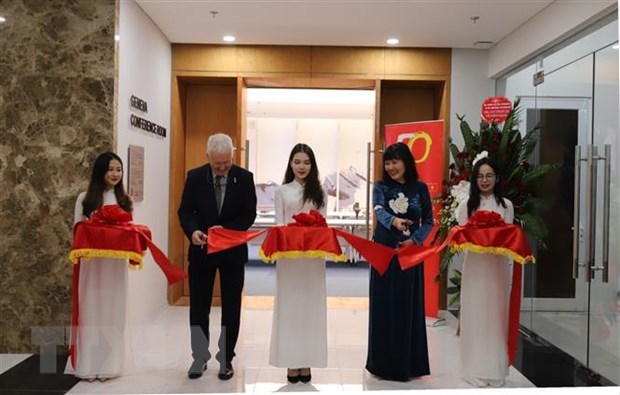 Swiss-designed conference room inaugurated at diplomatic academy hinh anh 1