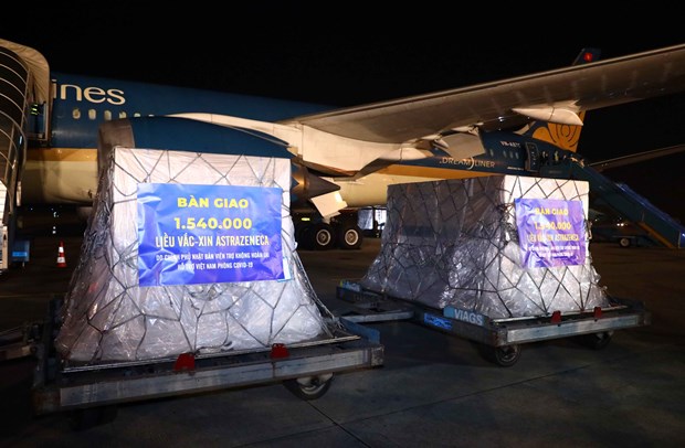 Vietnam Airlines safely transports 1.5 million vaccine doses from Japan hinh anh 1