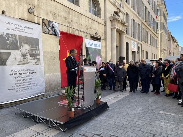 President Ho Chi Minh commemorated in France’s Marseille city hinh anh 2