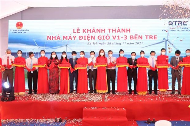 First wind power plant in Ben Tre put into operation hinh anh 2