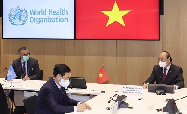 President appreciates WHO's coordinating role in global health issues hinh anh 1