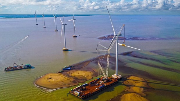 First wind power plant in Ben Tre put into operation hinh anh 1