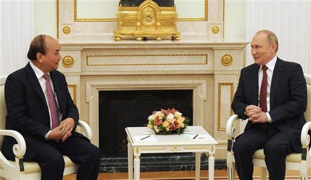 President Nguyen Xuan Phuc holds talks with Russian counterpart Vladimir Putin hinh anh 2