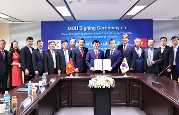Hung Yen province cooperates with RoK firm in smart city development hinh anh 1