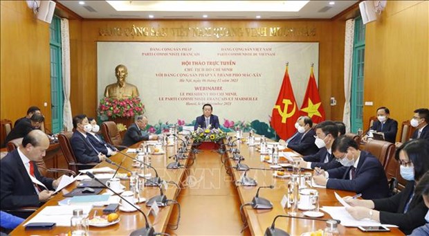 Online seminar highlights President Ho Chi Minh's role to French Communist Party hinh anh 1