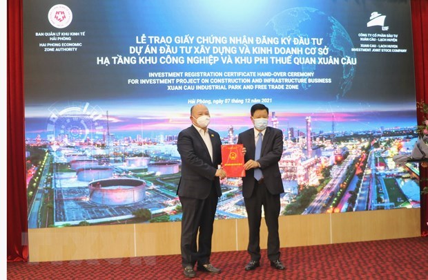 Hai Phong’s first free trade zone granted investment registration certificate hinh anh 1