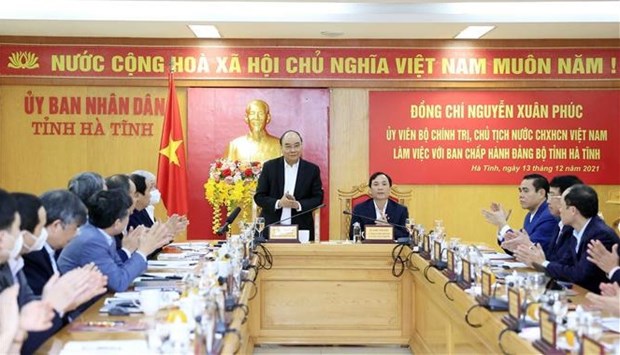 President hails new economic models in Ha Tinh hinh anh 1