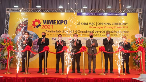 International expo on support industries underway hinh anh 1