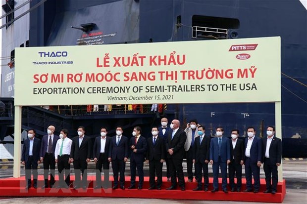 THACO exports first batch of 870 semi-trailers to US hinh anh 1