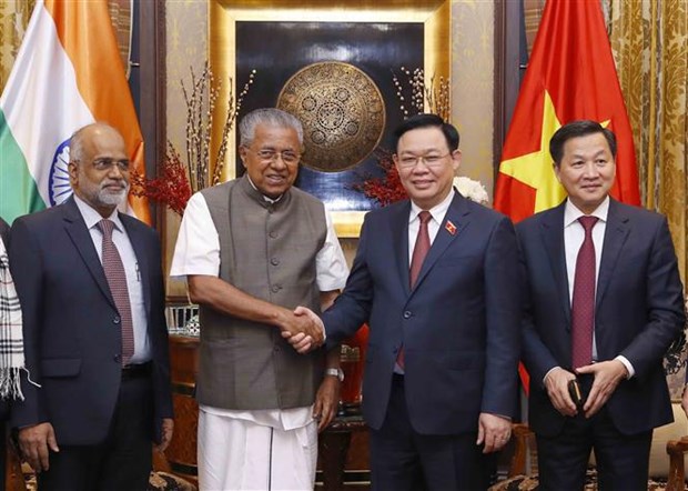 NA Chairman hosts chief minister of India’s Kerala state hinh anh 1
