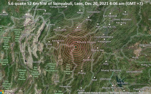 Laos reports two earthquakes in northern province hinh anh 1
