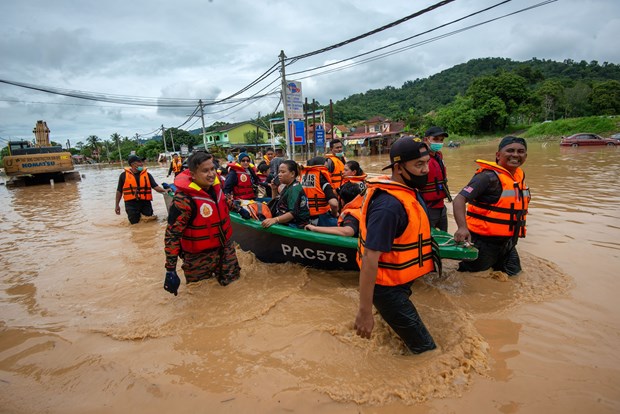 Seven dead, more than 50,000 evacuated in Malaysia floods hinh anh 1
