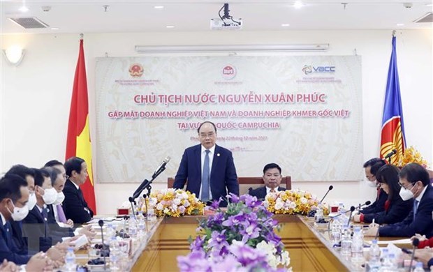 Vietnam should promote new investment wave in Cambodia: President hinh anh 1