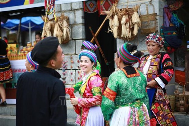 Various activities celebrating New Year at cultural village hinh anh 1