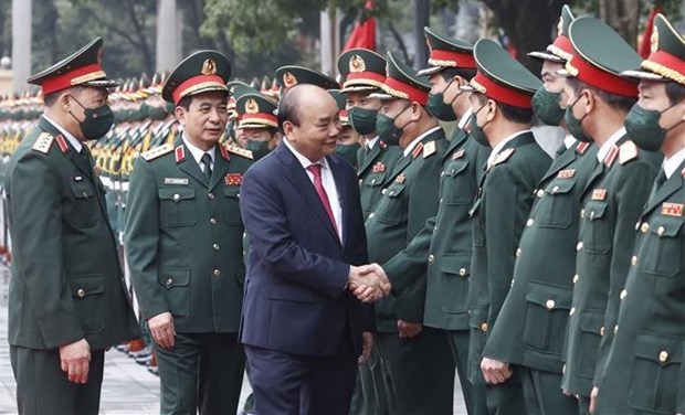 President urges stronger development of Vietnamese military science, art and culture hinh anh 1
