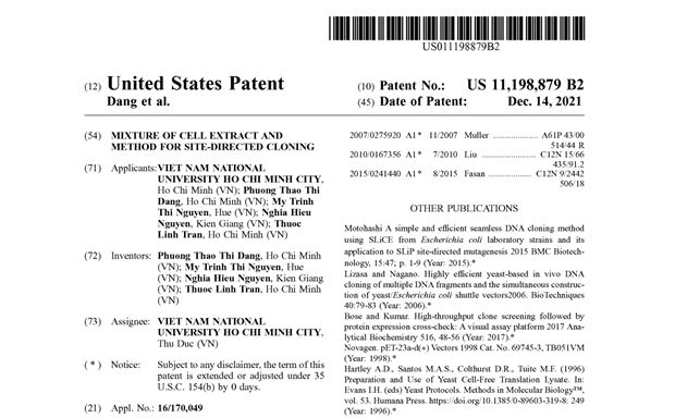 Vietnam’s biotechnology invention receives patent in US hinh anh 1