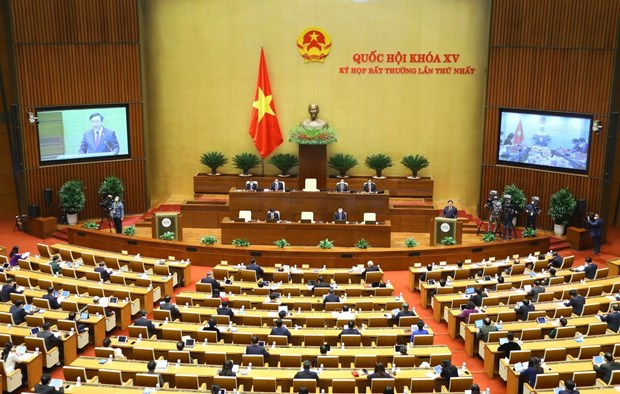 15th National Assembly's first extraordinary session opens hinh anh 1